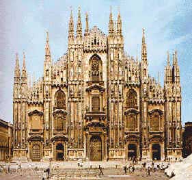 Gotyk włoski był bardzo nietypowy. Katedra w Mediolanie