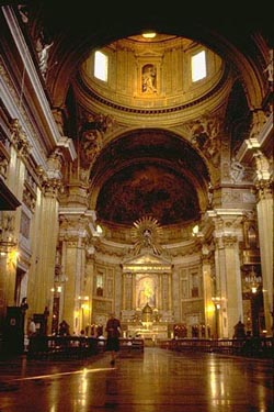 Giacomo Barozzi da Vignola, Giacomo della Porta: wnętrze kościoła Il Gesu w Rzymie